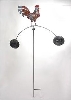 MEDUSA Windlicht Gartenpendel, Hahn, ca. 140 x 75 x 8 cm