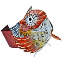 MEDUSA Windlicht Schneeeule "Hedwig" mit Buch, 21 x 17 x 26 cm