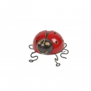 MEDUSA Metallfigur Marienk�fer, mini, rot, ca. 10 x 5 cm